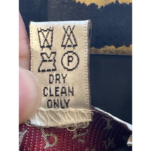 Adrianna Papell 100% Silk Tiger Print Blazer Womens S Short Sleeve Button Front - Picture 4 of 4